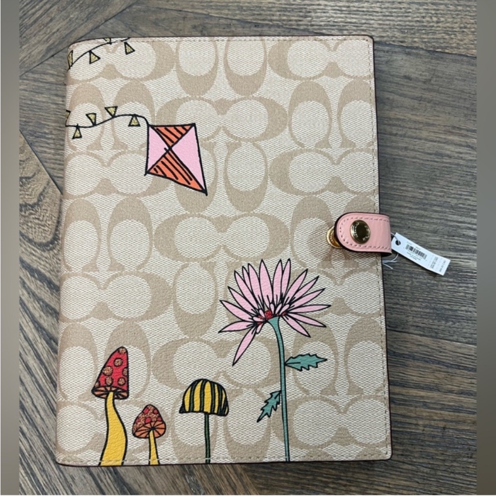Coach Floral and Kite Patterned Notebook